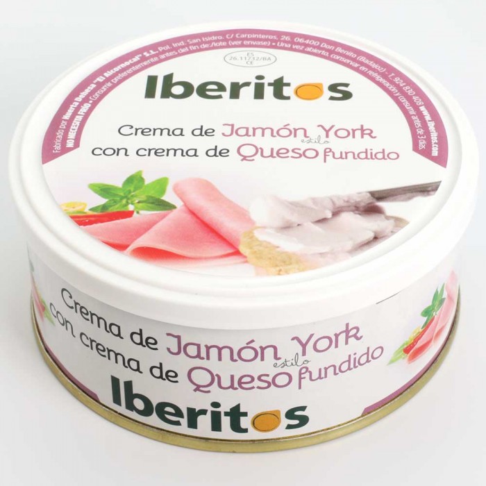 Crema de Jamón York Iberitos lata 250 gr.