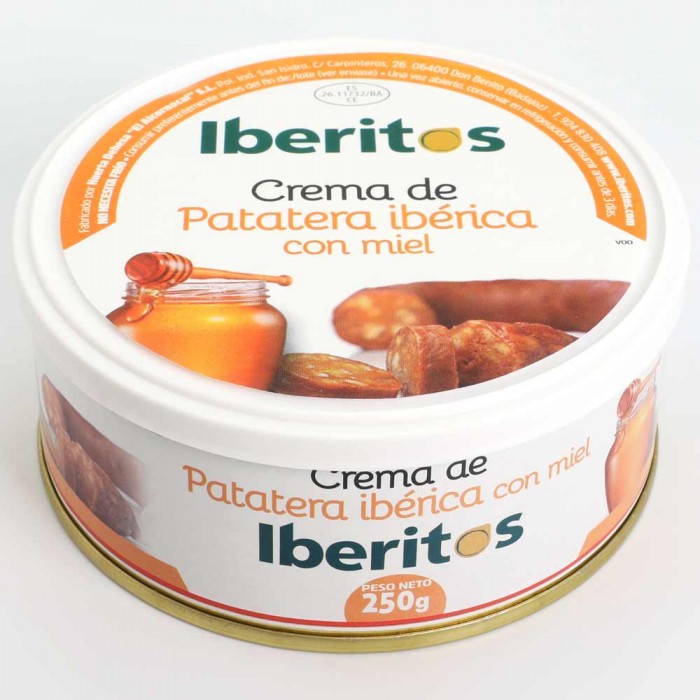 Crema de Patatera Ibérica con miel Iberitos lata 250 gr.
