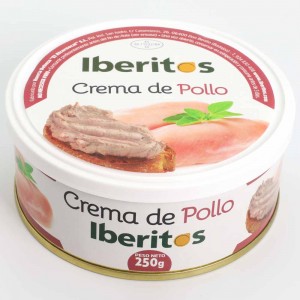 Crema de pollo Iberitos lata 250 gr.