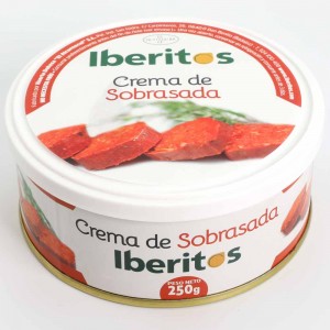 Crema de sobrasada Iberitos lata 250 gr.