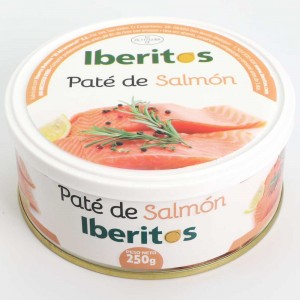 Paté de salmón Iberitos lata 250 gr.
