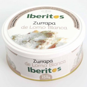 Zurrapa de Lomo Blanca Iberitos lata 250 gr.